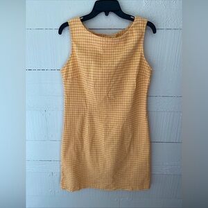 NIKI-LEE CALIFORNIA Vintage cotton Shift Dress Orange And Pink Size 13  Retro